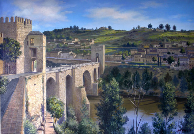 PUENTE S. MARTIN Oil Canvas Landscaping