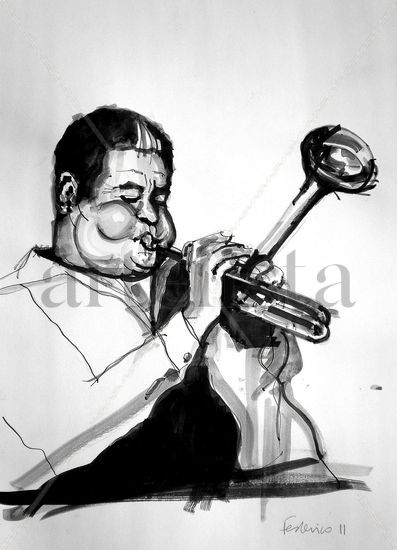 Dizzy Gillespie Others Paper Figure Painting