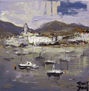 CADAQUES-MARINA-BARCAS-PAISAJES-MAR-CUADROS-PINTOR-ERNEST DESCALS