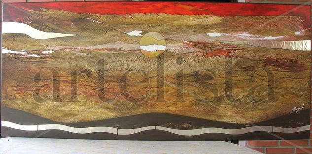 Atardecer en el campo Acrylic Panel Landscaping