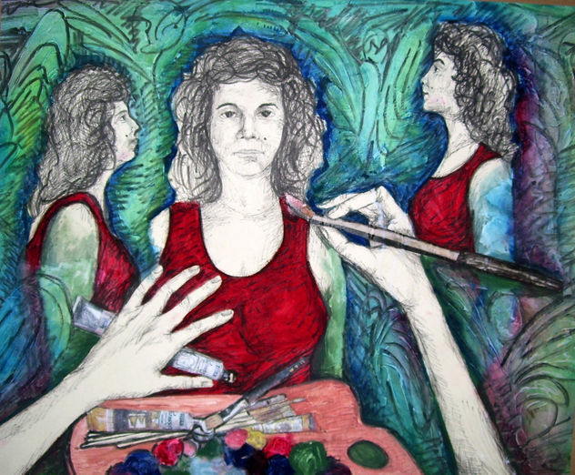 autoretrato,silueta
