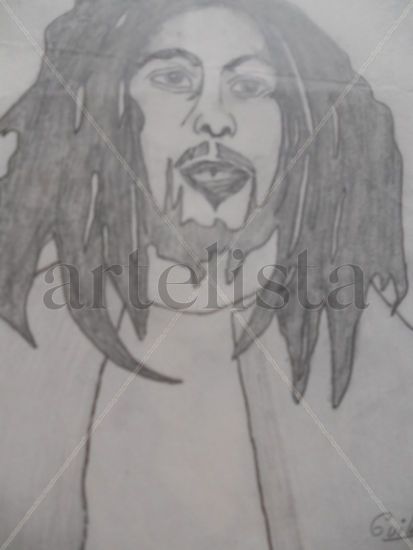 Bob Marley Charcoal