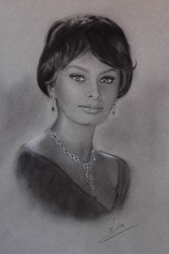 Sofia Loren-dibujo 