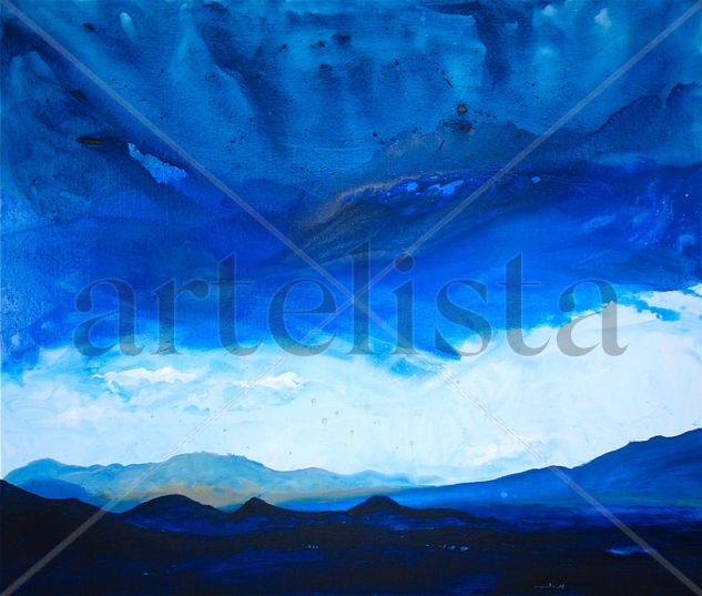 Azul IV Oil Canvas Landscaping