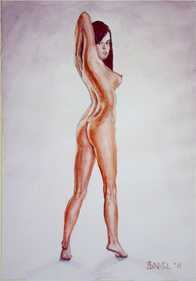 RASCÁNDOSE Watercolour Paper Nude Paintings