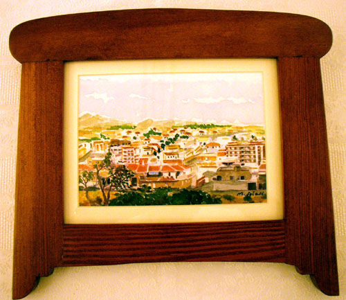 Vista Redován Media Mixta Papel Paisaje