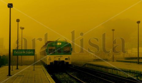 Tren saliendo  de...