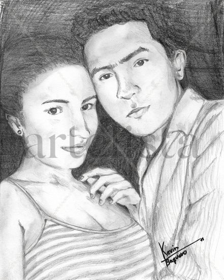 Retrato Doble Charcoal