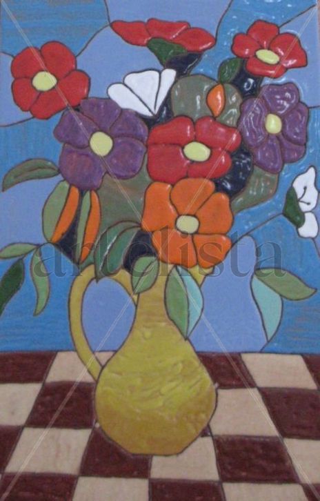 Jarrón con flores