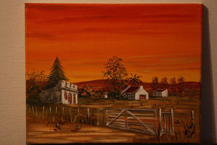 Atardecer en el campo.