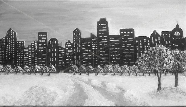 CIUDAD Acrylic Canvas Landscaping