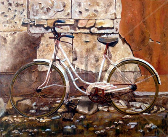 bicicleta Oil Canvas Others