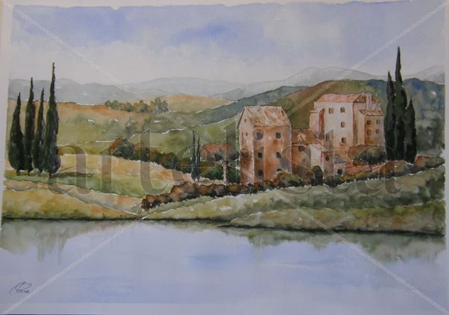 BAJO EL SOL DE LA TOSCANA Watercolour Paper Landscaping