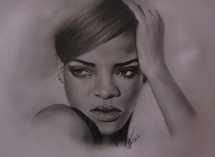 RIHANNA`s portrait