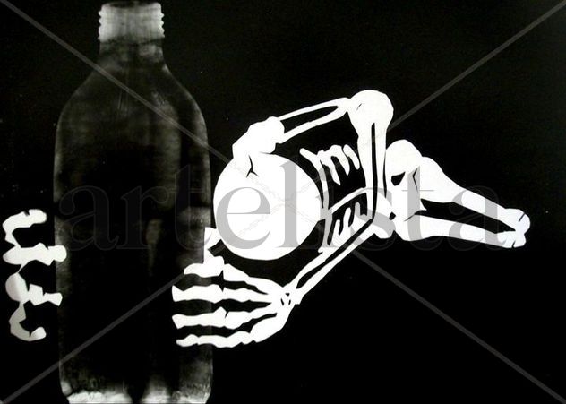 calavera alcolizada
