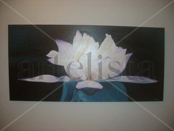 loto Acrylic Canvas Floral Painting