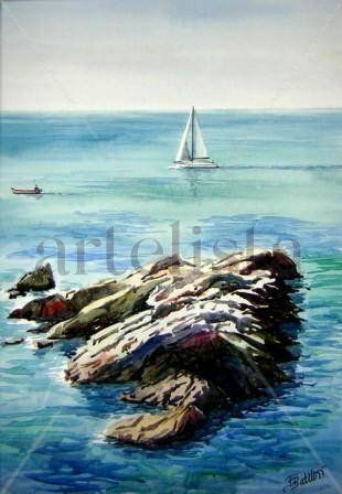 Roca en el mar