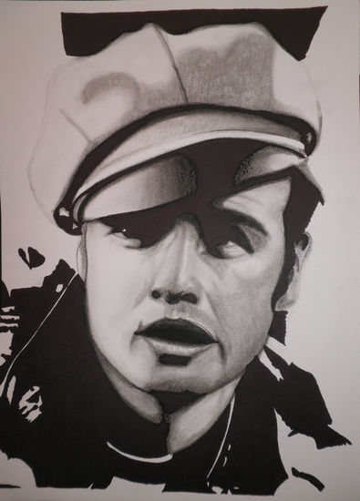 Marlon Brando Charcoal