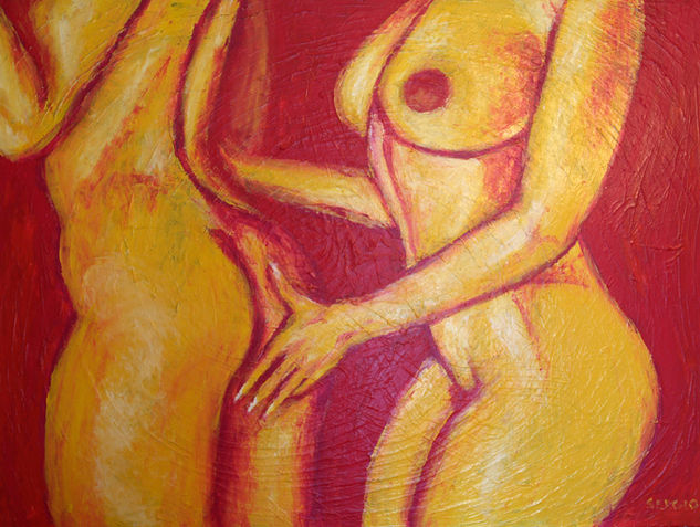 cuerpos femeninos Acrylic Canvas Nude Paintings