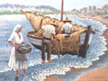 Escena de pescadores