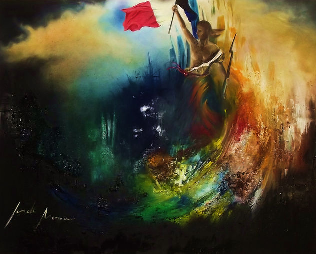 La nueva libertad de Delacroix Oil Canvas Landscaping