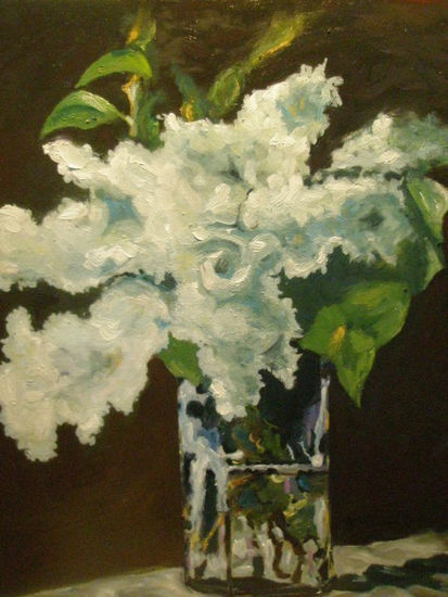 lilacs Oil Canvas Still Life Paintings