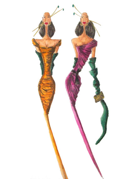 2 mujeres elegantes