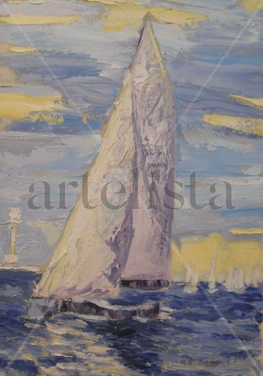 El Único Oil Canvas Marine Painting