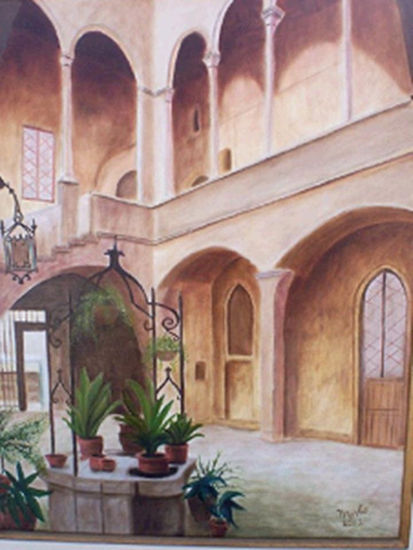 Patio Español Oil Canvas Landscaping