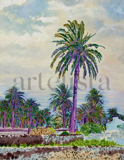 Palmeral de Haria Oil Canvas Landscaping