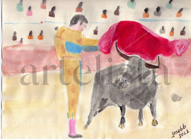 Torero1 Watercolour Card Sports