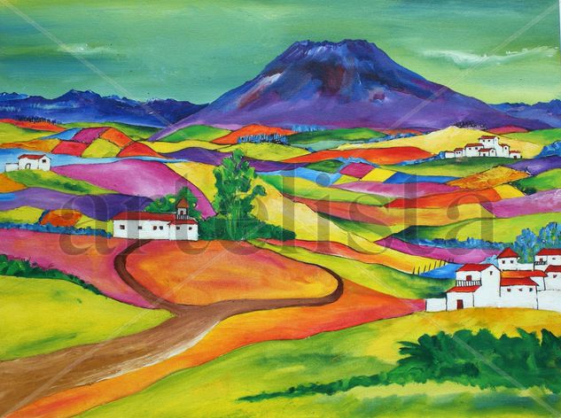 paisaje 2 Acrylic Canvas Landscaping