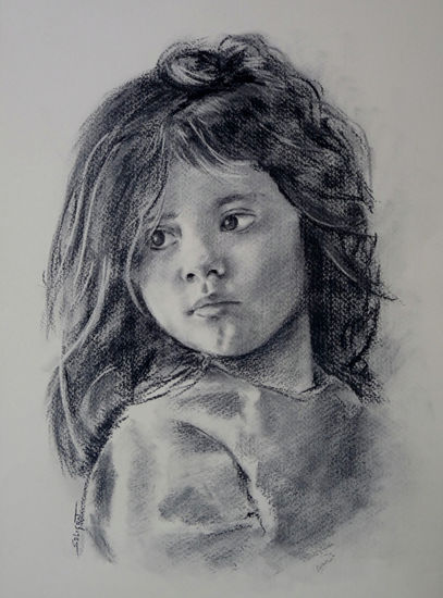 RETRATO DE ADRIANA Charcoal