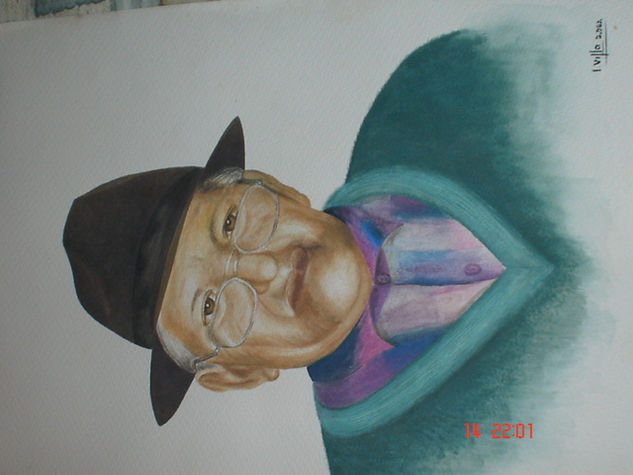 Abuelo Oil Canvas Figure Painting