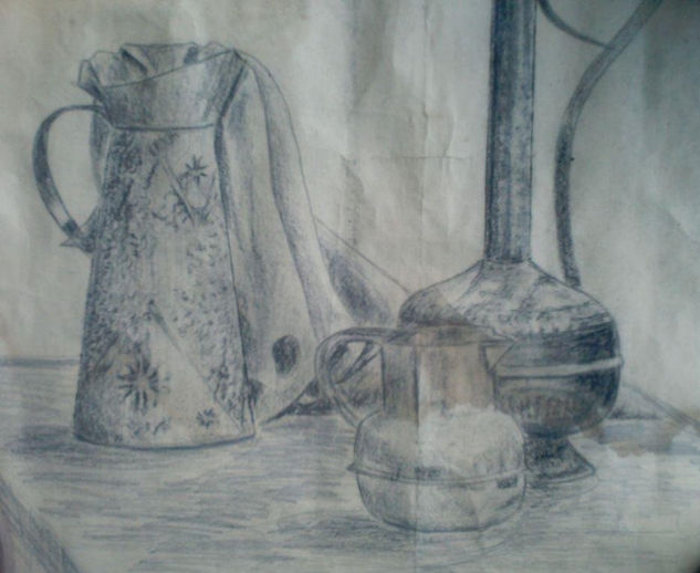 bodegon estudio. Charcoal