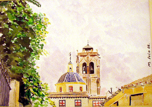 Torres de Orihuela Watercolour Paper Landscaping