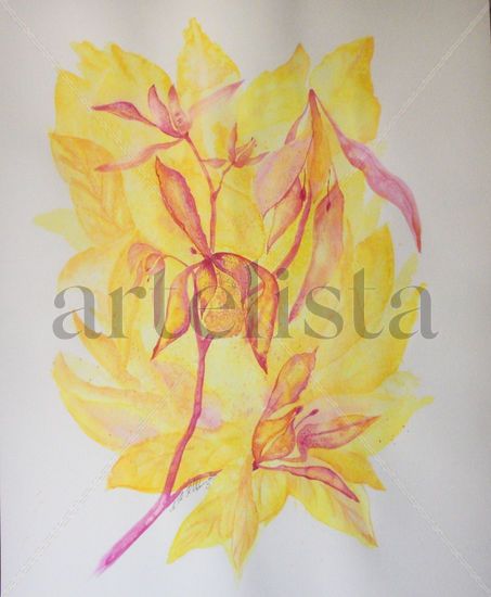 ORQUIDEA Watercolour Paper Floral Painting