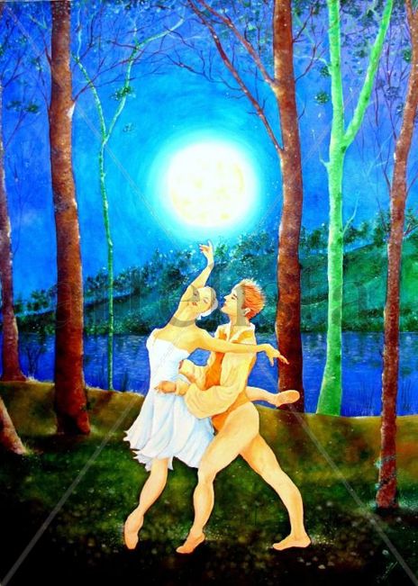 Bailando a la luna
