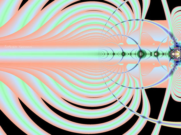 Ondas magnéticas de Yunekip Óleo Lienzo Paisaje