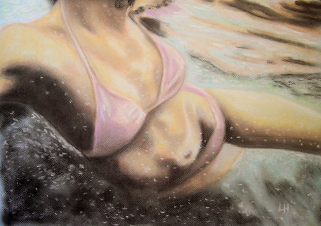 Agua Pastel Paper Figure Painting