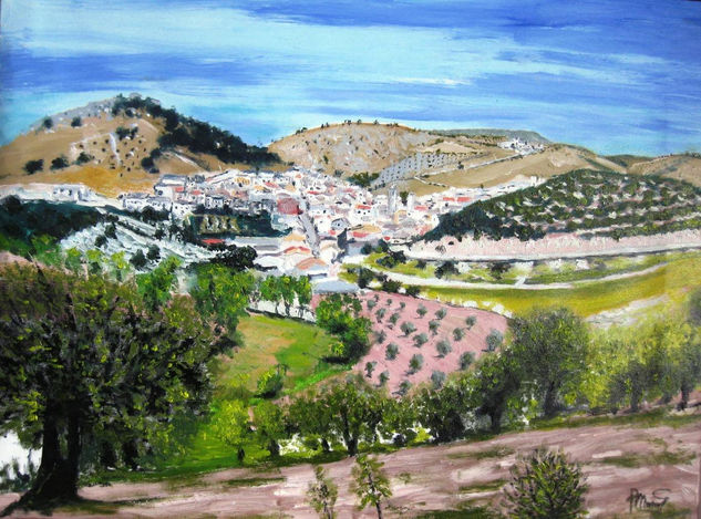 Montejicar (Granada) Oil Canvas Landscaping