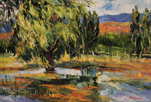 Sauce Oil Canvas Landscaping