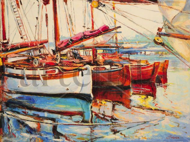 Silencio Oil Canvas Marine Painting