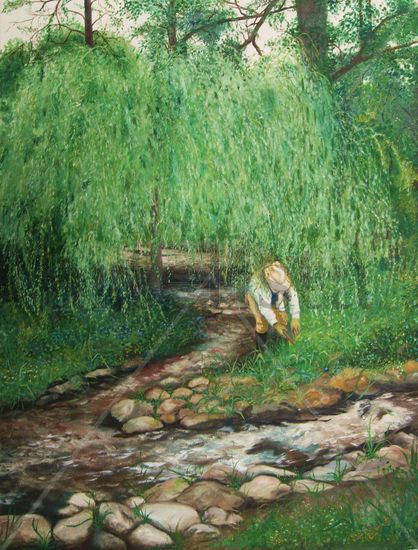 Michael in Sheep Creek Oil Canvas Landscaping