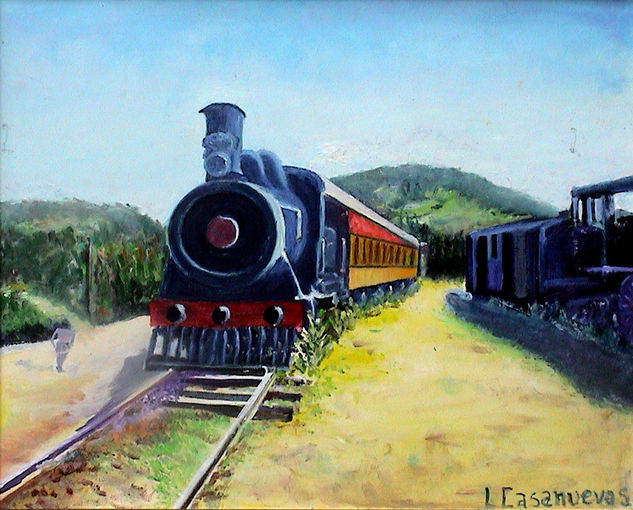 trenes del pasado Oil Canvas Others