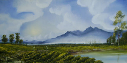 Montañas azules