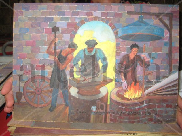 hombres con fuego