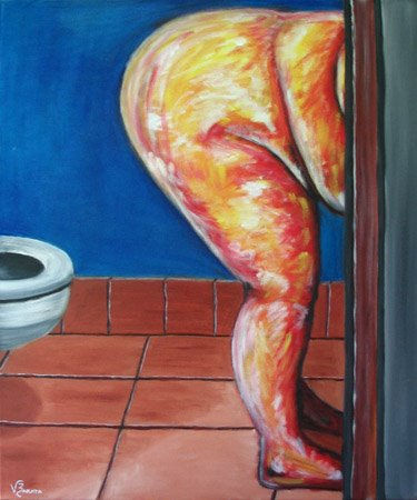 Nu Nº2 Oil Textile Nude Paintings