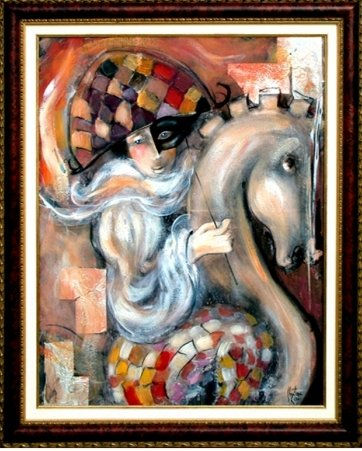 CARRUSEL Oil Canvas Figure Painting