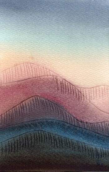 Atardecer Watercolour Paper Landscaping